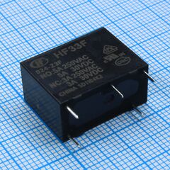 HF33F/024-Z3F, сверхминиатюрное силовое реле серия hf33f spdt (одна контактная группа-два направления) катушка 24в