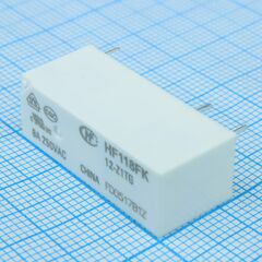 HF118FK/12-Z1TG, реле силовое, 12vdc 8a spdt (28,5x10x15мм)