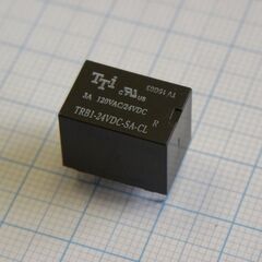TRB1S-24VDC-SA-CL, катушка: 24 в 0,20 вт 2880 ом контакты: 1 переключающий 3 а 240 в перем. материал: ag габариты 15,7х10,4х11,7 мм