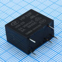 HF32F/009-ZS, реле силовое, 3а spdt (одна контактная группа на переключение) катушка 9в