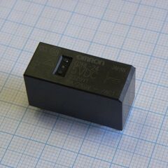 G2RL-24-5DC, реле силовое катушка 5в 8a две группы на переключение (29x12.7x15.7)мм монтаж в отверстие
