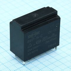 891P-1A-C 12VDC, реле пайка в плату. упр.: 12vdc, потр. мощн.: 0.9w. комм.: 25a 250vаc, конт.: 1 открытый, размер (lxwxh) мм: 30.0 х 16.0 х 26.8