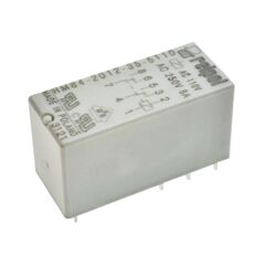 RM84-2012-35-5110, миниатюрное реле катушка 110в переменного тока 2 form c (две контактных группы-два направления) 300vac/8а