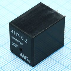 4117-C-Z-20- 5VDC-1.0, сверхминиатюрное мощное силовое реле одна контактная группа-два направления 20а катушка 5в 1вт