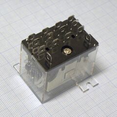 LY-4T 220VAC, реле, 2 переключающих контакта 250в 10а, катушка 220в переменного напряжения