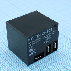 NT90T-N-C-S-DC48V-C-B-0.9, реле силовое, 40а одна контактная группа-два направления катушка 48в 130°с 0.9вт