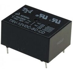TRV-12VDC-SC-CD, катушка: 12 в 0,45 вт 320 ом контакты: 1 переключающий 16 а 250 в перем. материал: agsnin габариты 22,3х16,5х11,2 мм