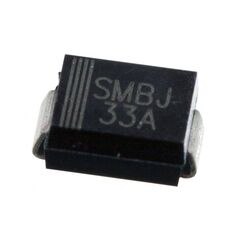 SMBJ33A, диод защитный от перенапряжения - tvs (супрессор) 33в включение 53.3в ограничение smb