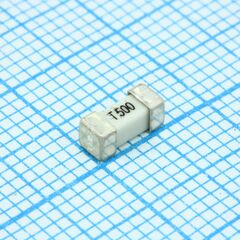 158000.0,5GT, предохранитель замедленного быстродействия 0.5а 6,1x2,6мм для поверхностного монтажа