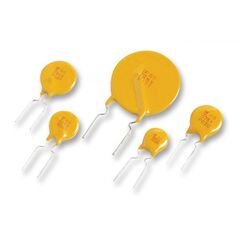 60R075XU, самовосстанавливающийся предохранитель ptc 0.75a(hold) 1.5a(trip) 60vdc 40a 0.92w 6.3s 0.25ohm radial 10.2 x 3.1mm bulk aut