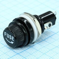FH-301S, держатель предохранителя 5.2х20мм (на панель)