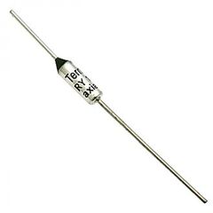 TERMO FUSE 105*C 10A AXIAL, термопредохранитель termo fuse 105*c 10a, аксиальный корпус