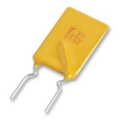 30R185UPR, самовосстанавливающийся предохранитель ptc 1.85a(hold) 3.7a(trip) 30vdc 40a 1w 8.7s 0.03ohm radial 10.2 x 3 x 15.7mm ammo a