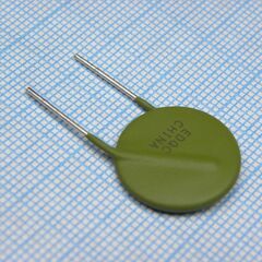 LVR100S, самовосстанавливающийся предохранитель ptc 1a(hold) 2a(trip) 240vdc/240vac 2.9w 21s 0.218ohm, 18.7 x 5.1mm, радиальные прямые выводы, россыпью