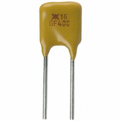RGEF400, предохранитель восстанавливаемый (ptc) 4a(удержание) 6.8a(отключение) 16в 2.4вт 1.7сек 0.021ом радиальный 8.9 x 3 x 12.8мм лента на катушке