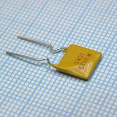 RUEF135, самовосстанавливающийся предохранитель ptc 1.35a(hold) 2.7a(trip) 30v 100a 0.8w 7.3s 0.04ohm radial 8.9 x 3 x 13.5mm