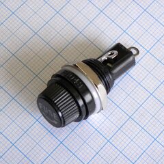 ZH254, держатель предохранителя 5х20mm, закрытого типа, монтаж на панель