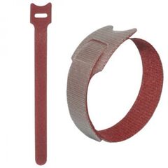 Липучка 210Х16 ММ, красный (50шт), хомут-липучка 210х16 мм, красный (упаковка 50шт)