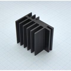 SK481/37,5-SA, радиатор для транзисторов, 45x30x37,5mm, тепловое сопротивление 4.7k/w (совместимые прижиные скобы thfu 1, thfu 2, thfu 3, thfu 4, thfu 6)