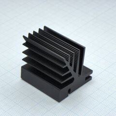 SK482/37,5-SA, радиатор для транзисторов, 35x35x37.5mm, тепловое сопротивление 5.3k/w (совместимые прижиные скобы thfu 1, thfu 2, thfu 3, thfu 4, thfu 6)
