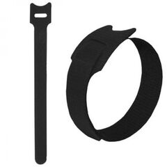 Липучка 150Х12 ММ, черный (100шт), хомут-липучка 150х12 мм, черный (упаковка 100шт)