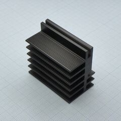 SK481/50-SA, радиатор для транзисторов, 45x30x50mm, тепловое сопротивление 4.2k/w (совместимые прижиные скобы thfu 1, thfu 2, thfu 3, thfu 4, thfu 6)
