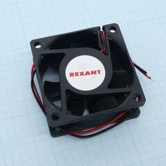 RX 6025MS 12VDC, вентилятор 12в 60х60х25 s 3500 об/мин., 30,58м3/час, 25дб, подшипник скольжения, тип вывода - провод