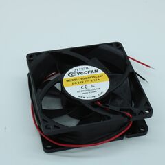 YDM8025C24F, вентилятор 24в 80х80x25 c, 1.92вт, 3300 об/мин, 64.2м3/час, 35дб, подшипник скольжения cycleseal, тип вывода - провод