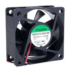 EB60251S1-000U-999, вентилятор 12в 60х60х25мм v 4500об/мин s 39,9м3/час, 33,5дб (recommended replacement: ee60251s1-1000u-999)