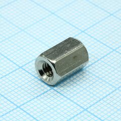 DI7M4x10, стойки латунные никелированные 7 мм отв/отв м4