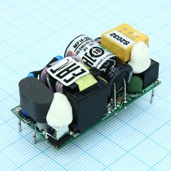 MFM-20-5, ac-dc med, 20вт, вход 80...264в ac 47...440 гц, выход 5в/4а, изоляция 4000в ac, на плате 49х23.8х23мм, -35...+85°c