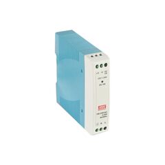 MDR-10-12, преобразователь ac-dc на din-рейку 10вт, выход 12в/0,84a, вход 85…264v ac, 47…63гц /120…370в dc, изоляция 3000в ac, в кожухе 22,5х90х100мм, -20…+70°с