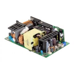 RPS-400-12, ac-dc med, 399.6вт (249.6 вт без обдува), вход 80…264v ac, 47…63гц /113…380 dc, выход 12в/33.3a, рег.вых 11.4…12.6в, изоляция 4000v ac, открытая плата 127х76.2х35мм, -30…+70°с, режим sb выход 5в/1а