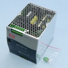 SDR-960-48, преобразователь ac-dc на din-рейку 960вт, ккм, выход 48в/20a, рег. вых 48…55в, вход 180…264в ac, 47…63гц/254...370в dc, изоляция 3000в ac, в кожухе 110х125.2х150мм, -30…+70°с