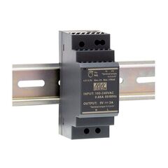 HDR-30-15, ac-dc, 30вт, вход 85...264 в ac 47...63гц/120...370в dc, выход 15в/2а, изоляция 3000в ac, в кожухе на din-рейку, 35х90х54.5мм, -30...+70°с