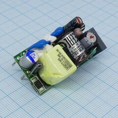 MFM-05-5, ac-dc med, 5вт, вход 80...264в ac 47...440 гц, выход 5в/1а, изоляция 4000в ac, без корпуса 42х22.3х20.5мм, -40...+85°c