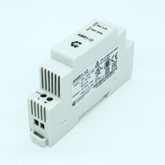 AMR1-12, преобразователь ac-dc на din-рейку 10вт, выход 12в/до 0.83а, вход 90...264 в ac 47...63гц/120...370в dc, изоляция 3000в ac, в кожухе , 18х91х91мм, -40...+71°с