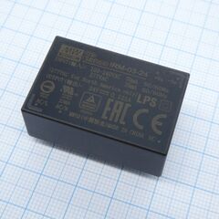 IRM-03-24, ac-dc,3вт, вход 85…305в ac 47...440 гц, 120...370b dc, выход 24в/125ма, изоляция 3000в ac, в корпусе на плату 37х24х15мм, -30...+85°c, монтаж в отверстия