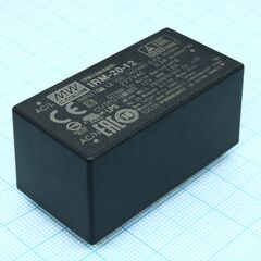 IRM-20-12, ac-dc, 21.6 вт, вход 85...264в ac 47...440 гц, 120...370b dc, выход 12в/1.8а, изоляция 3000в ac, в корпусе на плату 52.4x27x24мм, -30...+70°c