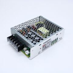 HRP-75-5, ac-dc, 75вт, ккм, вход 85...264в ac 47...63гц/127...370в dc, выход 5в (рег. 4,7...5,8в)/15а, изоляция 3000в ac, в кожухе 129х98х38мм, -20...+70°с