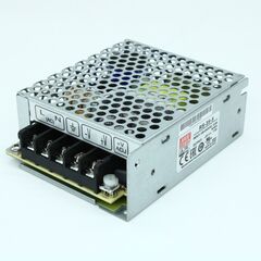 RS-35-5, ac-dc, 35вт, выход 5в/7a, рег. вых 4.5…5.5 в , вход 88…264в ac, 47…63гц / 125…373 в dc, изоляция 3000в ac, в кожухе 99х82х35мм, -25…+70°с