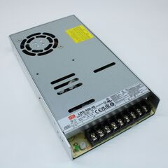 LRS-450-48, ac-dc, 451.2вт, вход 90…264в ac (переключатель), 47…63гц, выход 48в/9.4a, рег.вых=45.6…52.8в, изоляция 3000в ac, в кожухе 225х124х35мм, -25…+70°с