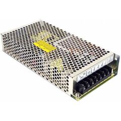NES-150-24, ac-dc, 150вт, выход 24в/6.5a, рег. вых 22.8…27.6 в , вход 90...132b ас/180…264в ac, 254…373 в dc, изоляция 3000в ac, в кожухе 199х98х38мм, -20…+60°с