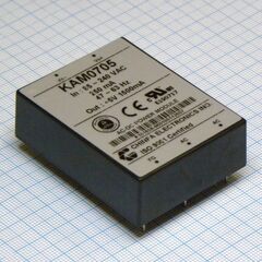 KAM0705, ac-dc, 7вт, выход 5в/1.5a, вход 85…265v ac, 47…63гц / 120...370v dc , изоляция 3000v ac, в кожухе 58х45х19мм, -20…+50°с