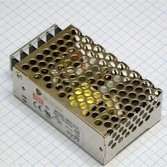 NES-15-5, ac-dc, 15вт, выход 5в/0...3a, рег. вых=±10%uном, вход 84…264v ac, 47…63гц /120…370в dc, изоляция 3000в ac, в кожухе 79х51х28мм, -20…+60°с