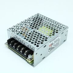 RS-35-12, ac-dc, 35вт, выход 12в/3a, рег. вых 10.8…13.2 в , вход 88…264в ac, 47…63гц / 125…373 в dc, изоляция 3000в ac, в кожухе 99х82х35мм, -25…+70°с