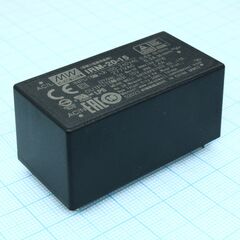 IRM-20-15, ac-dc, 21 вт, вход 85...264в ac 47...440 гц, 120...370b dc, выход 15в/1.4а, изоляция 3000в ac, в корпусе на плату 52.4x27x24мм, -30...+70°c