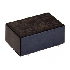 IRM-03-3.3, ac-dc,3вт, вход 85…305в ac 47...440 гц, 120...370b dc, выход 3.3в/900ма, изоляция 3000в ac, в корпусе на плату 37х24х15мм, -30...+85°c, монтаж в отверстия
