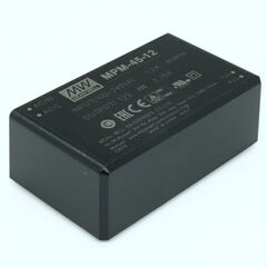MPM-45-12, преобразователь ac-dc на печатную плату выход 45вт 12в/3,75а