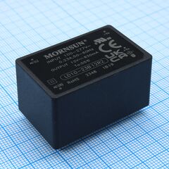 LD10-23B12R2, ac-dc, 10вт, вход 85…305в ac 47…63 гц, 100…430b dc, выход 12в/0.83а, изоляция 4000в ac, кпд 84%, в корпусе на плату 40х25.4х21мм, -40...+85°c